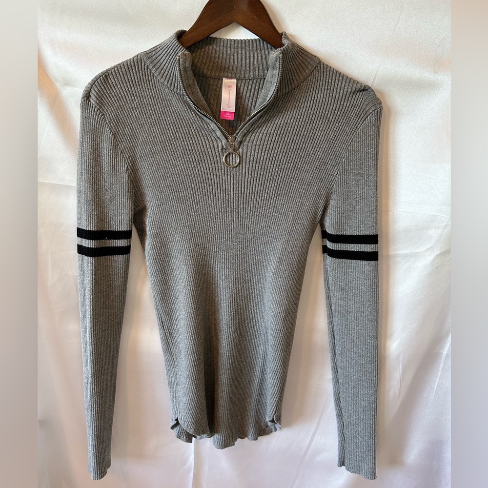 Zip front sweater